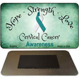 Cervical Cancer Ribbon Novelty Metal Magnet M-8304