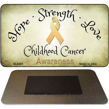 Childhood Cancer Ribbon Novelty Metal Magnet M-8305