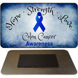 Colon Cancer Ribbon Novelty Metal Magnet M-8306