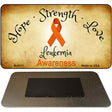 Leukemia Cancer Ribbon Novelty Metal Magnet M-8311