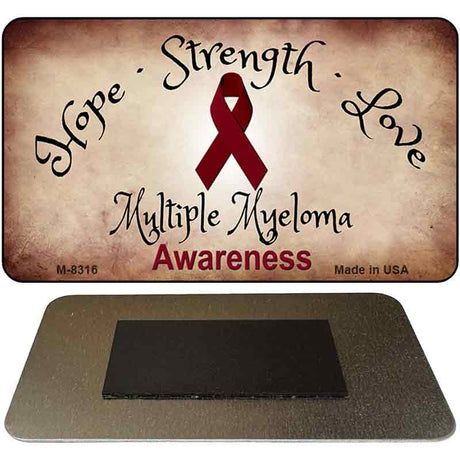 Multiple Myeloma Ribbon Novelty Metal Magnet M-8316