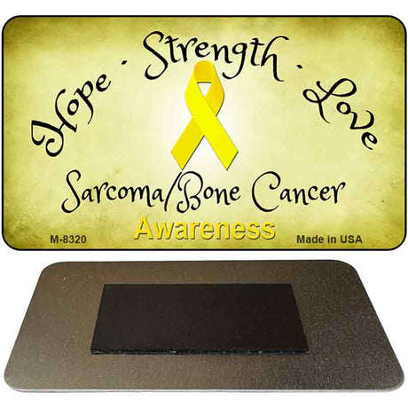 Sarcoma / Bone Cancer Ribbon Novelty Metal Magnet M-8320