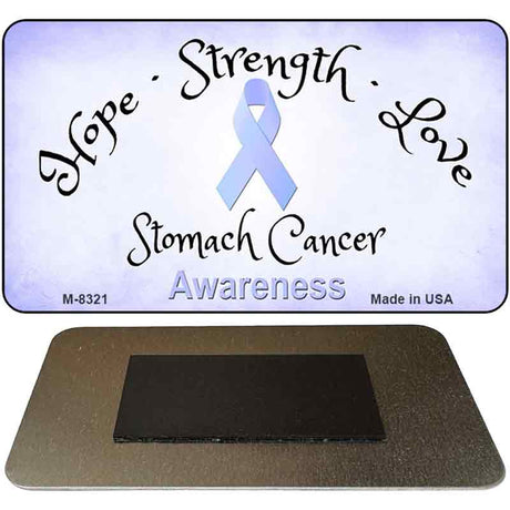 Stomach Cancer Ribbon Novelty Metal Magnet M-8321