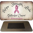 Testicular Cancer Ribbon Novelty Metal Magnet M-8322