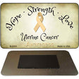 Uterine Cancer Ribbon Novelty Metal Magnet M-8324