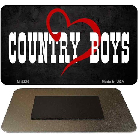 Country Boys Novelty Metal Magnet M-8328