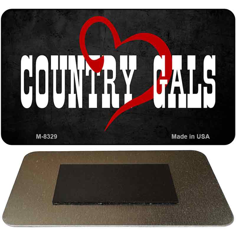 Country Gals Novelty Metal Magnet M-8329