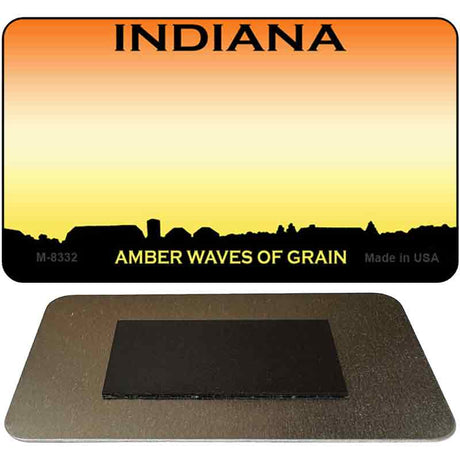 Indiana State Blank Novelty Metal Magnet M-8332