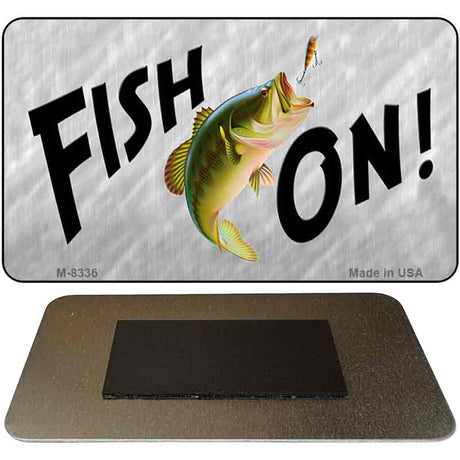 Fish On Novelty Metal Magnet M-8336