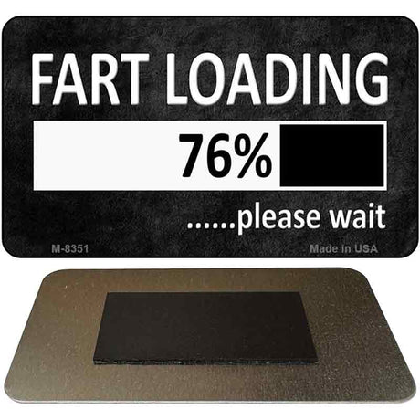 Fart Loading Novelty Metal Magnet M-8351