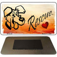 Rescue Dog Novelty Metal Magnet M-8356