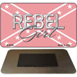 Rebel Girl Pink Novelty Metal Magnet