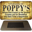 Welcome to Poppys Novelty Metal Magnet M-8371