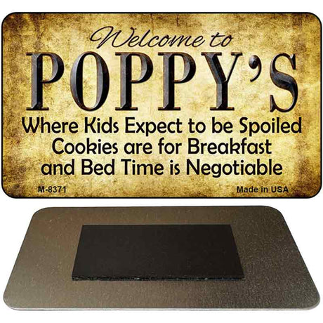 Welcome to Poppys Novelty Metal Magnet M-8371