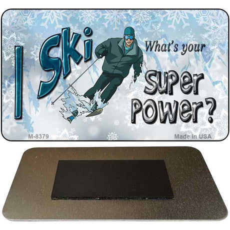 Male I Ski Novelty Metal Magnet M-8379