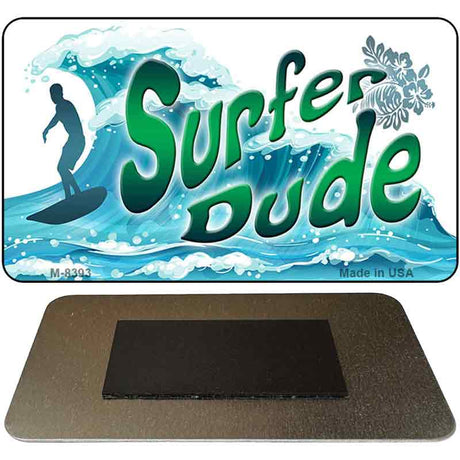 Surfer Dude Novelty Metal Magnet M-8393