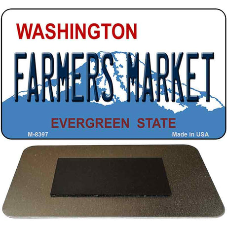 Farmers Market Washington State License Plate Tag Magnet M-8397