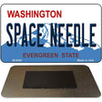 Space Needle Washington State License Plate Tag Magnet M-8398