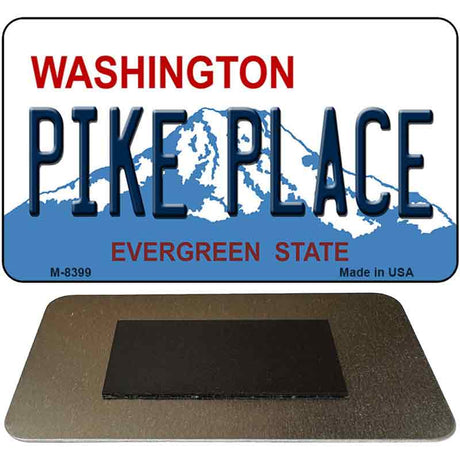 Pike Place Washington State License Plate Tag Magnet M-8399