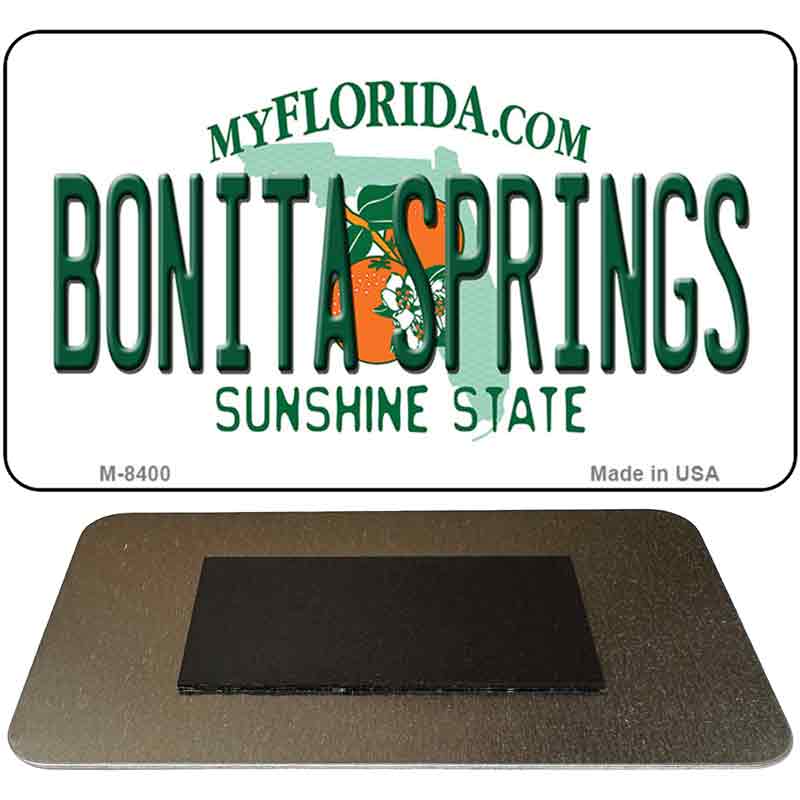 Bonita Springs Florida State License Plate Tag Magnet M-8400