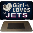 This Girl Loves Her Jets Novelty Metal Magnet M-8460