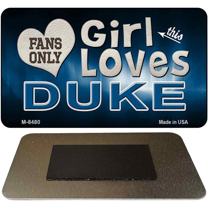 This Girl Loves Her Duke Novelty Metal Magnet M-8480