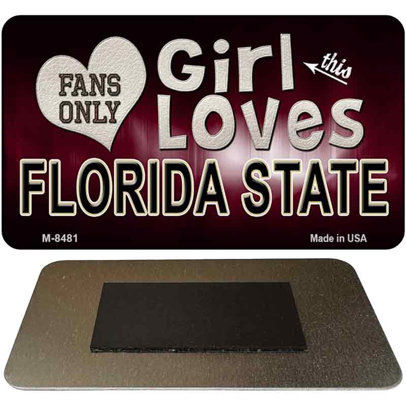 This Girl Loves Her Florida State Novelty Metal Magnet M-8481