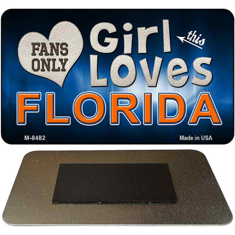 This Girl Loves Her Florida Novelty Metal Magnet M-8482