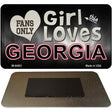 This Girl Loves Her Georgia Novelty Metal Magnet M-8483