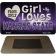 This Girl Loves Her Kansas State Novelty Metal Magnet M-8485