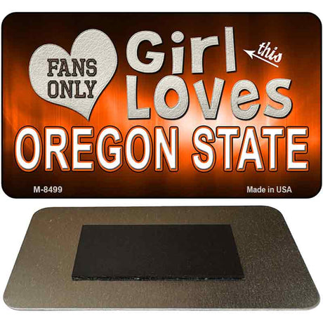 This Girl Loves Her Oregon State Novelty Metal Magnet M-8499