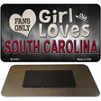 This Girl Loves Her South Carolina Novelty Metal Magnet M-8501