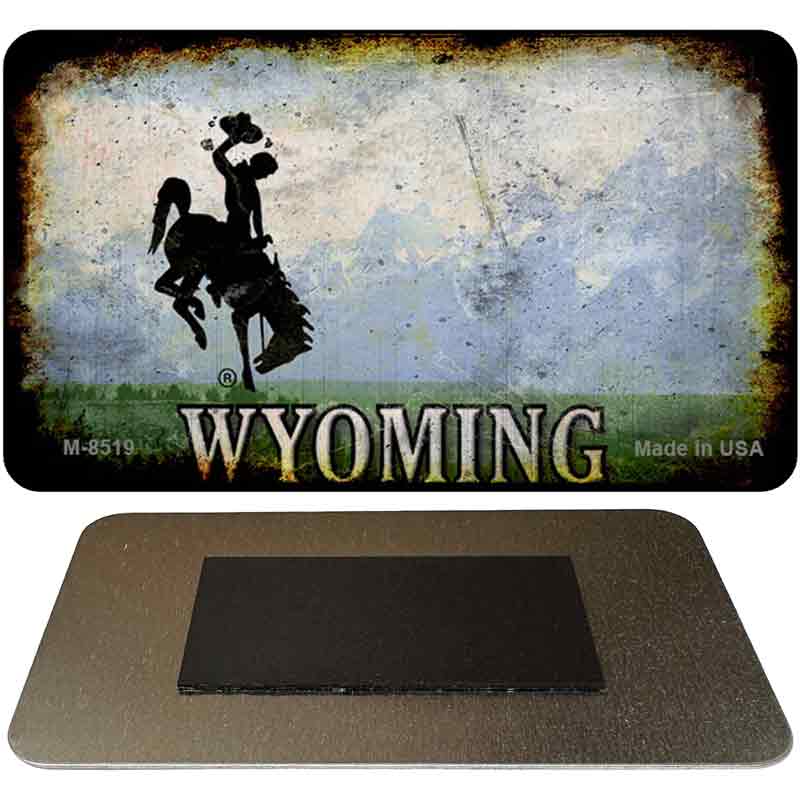 Wyoming Rusty Blank Novelty Magnet M-8519