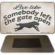 Gate Open Novelty Metal Magnet M-8548