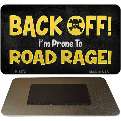 Back Off Novelty Metal Magnet M-8572