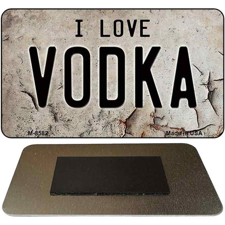 I Love Vodka Novelty Metal Magnet M-8582