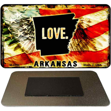 Love Arkansas Novelty Metal Magnet M-8590