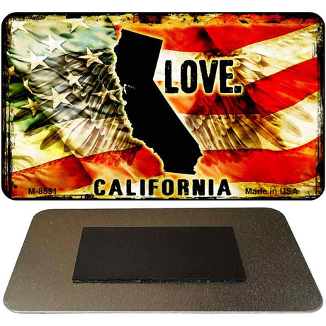 Love California Novelty Metal Magnet M-8591