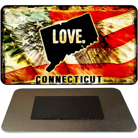 Love Connecticut Novelty Metal Magnet M-8593