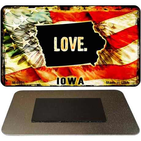 Love Iowa Novelty Metal Magnet M-8601