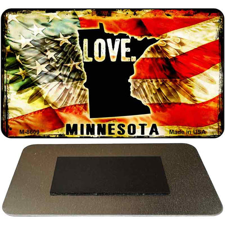 Love Minnesota Novelty Metal Magnet M-8609