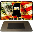 Love Mississippi Novelty Metal Magnet M-8610