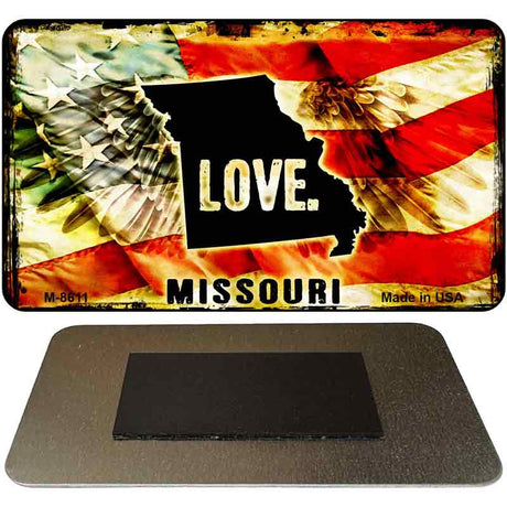 Love Missouri Novelty Metal Magnet M-8611