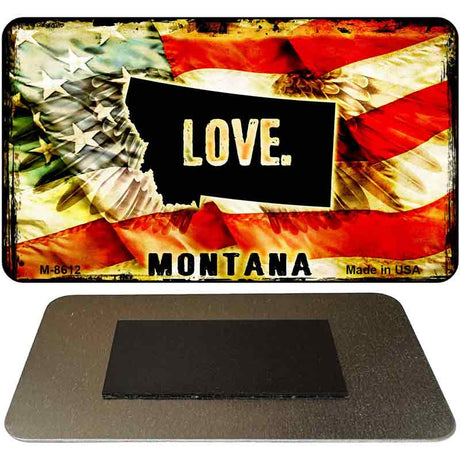 Love Montana Novelty Metal Magnet M-8612