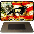 Love North Carolina Novelty Metal Magnet M-8619