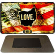 Love Ohio Novelty Metal Magnet M-8621