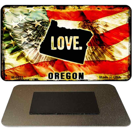 Love Oregon Novelty Metal Magnet M-8623