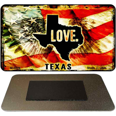 Love Texas Novelty Metal Magnet M-8629