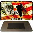 Love Vermont Novelty Metal Magnet M-8631