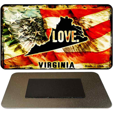 Love Virginia Novelty Metal Magnet M-8632